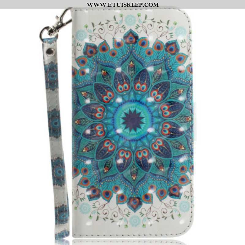 Etui Folio do Honor Magic 5 Lite z Łańcuch Paskowata Mandala